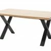 Woodford Massivholztisch ausziehbar Sovis | Eiche Bianco / Anthrazit ca. 180x100 cm -Hoeffner Verkäufe 15309015 7 202207142232