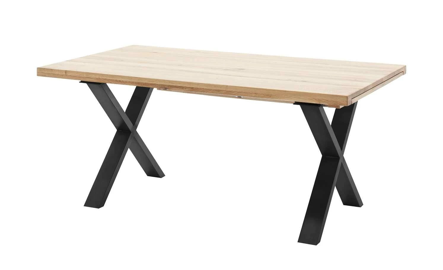 Woodford Massivholztisch ausziehbar Sovis Woodford Massivholztisch ausziehbar Sovis | Eiche Bianco / Anthrazit ca. 180x100 cm -Hoeffner Verkäufe 15309015 7 202207142232